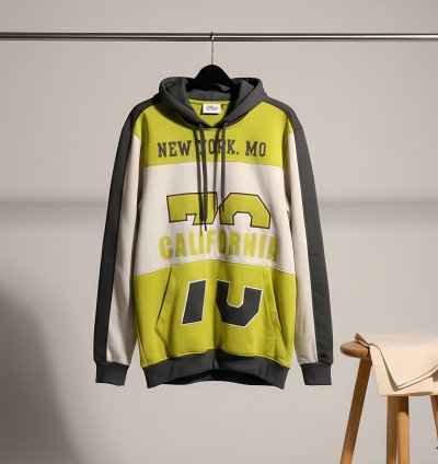 Premium Heavy Parrot Green Hoodie with Bold Print | Whystore